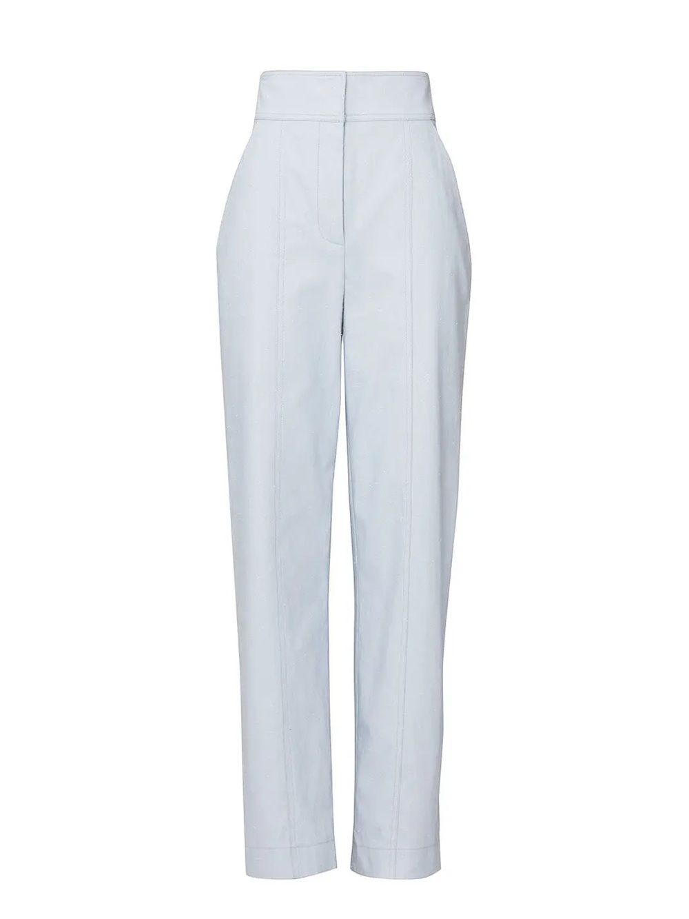 REBECCA TAYLOR LIGHT BLUE SLUB PANTS